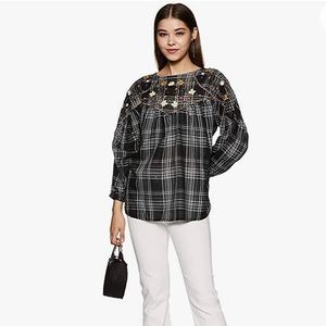 Boho Peasant Top - New